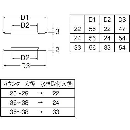SANEI 水栓穴変換アダプター