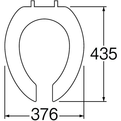 SANEI 前割便座用座(アイボリー)