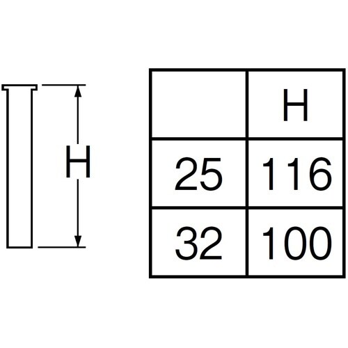 SANEI 片ツバ直管