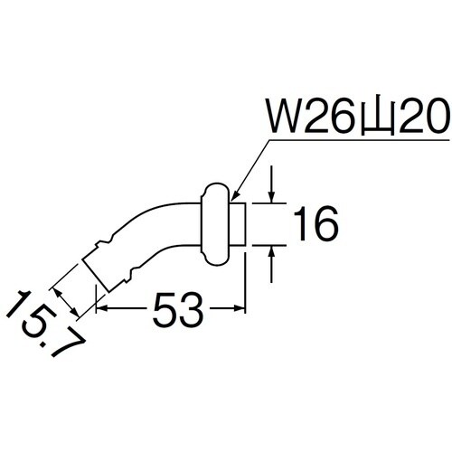 SANEI 洗濯機用L型ニップル