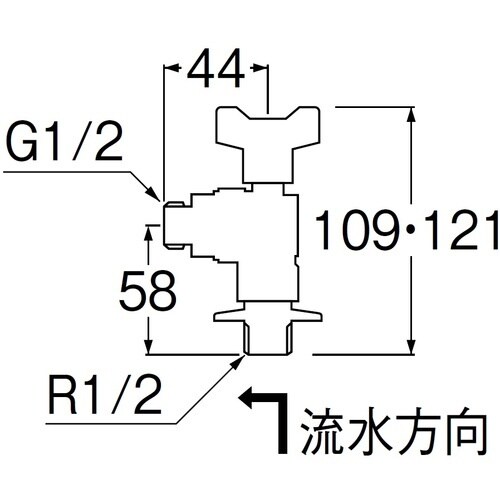 SANEI 逆止付アングルボールバルブ