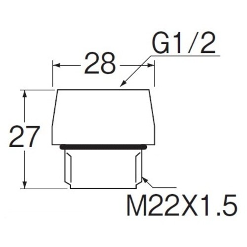 SANEI シャワヘッドアダプター