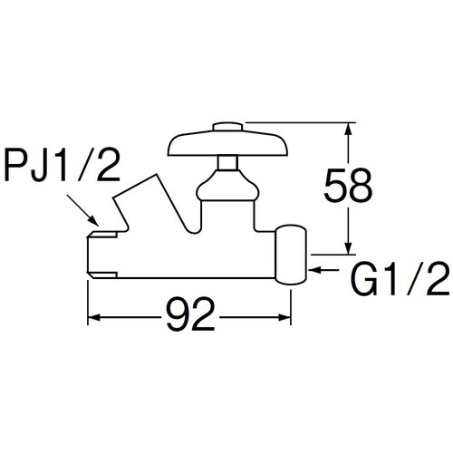 SANEI ストレーナ45°化粧バルブ