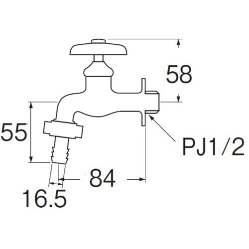 SANEI カップリング横水栓