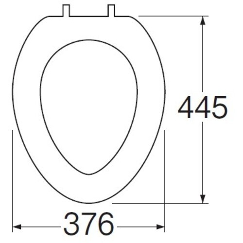 SANEI 前丸便座用座(アイボリー)