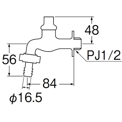 SANEI 共用カップリング横水栓