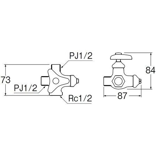 SANEI 分岐止水栓本体