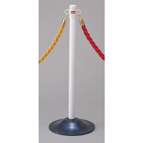 緑十字 パーテーションスタンド ポール:白 ベース