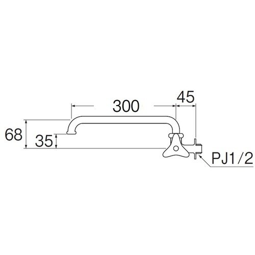 SANEI 横形自在水栓