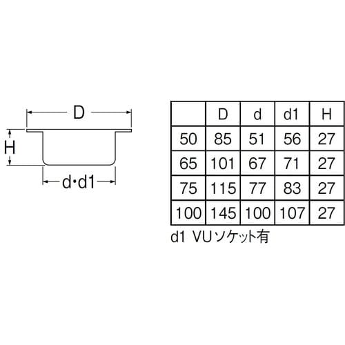 SANEI ステンレスツバ広掃除口