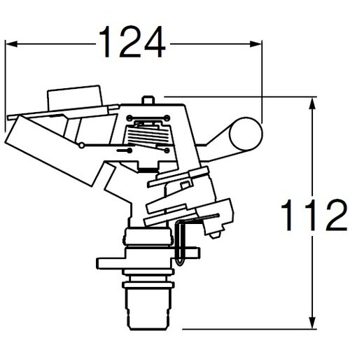 SANEI PCパートサークルスプリンクラー上部