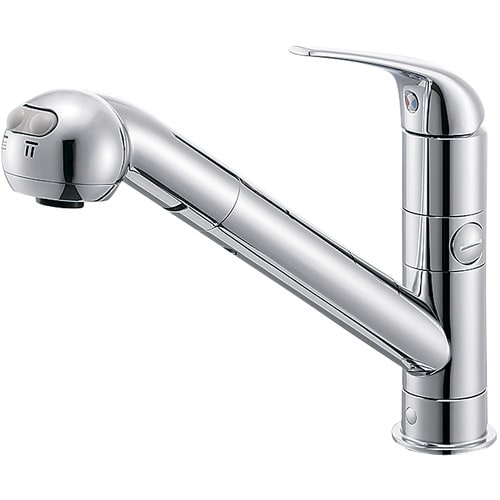 SANEI シングルワンホールスプレー分岐混合栓