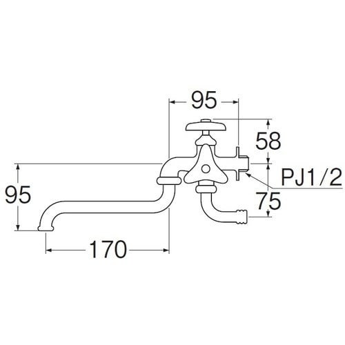 SANEI 二口自在水栓