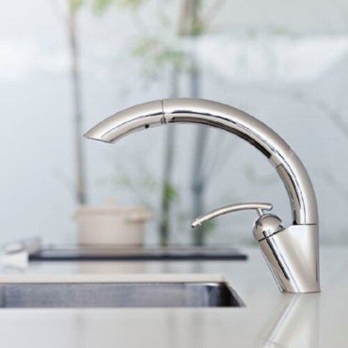 SANEI シングルワンホールスプレー混合栓