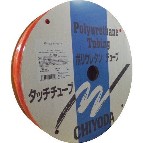 チヨダ メガタッチチューブ赤 4mm/100m