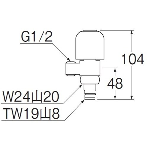 SANEI 上部分岐バルブ
