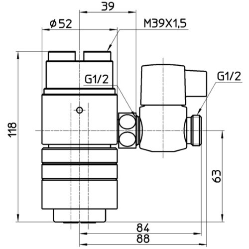 SANEI シングル混合栓用分岐アダプター