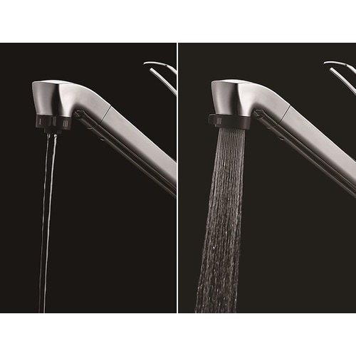 SANEI シングルワンホールスプレー混合栓