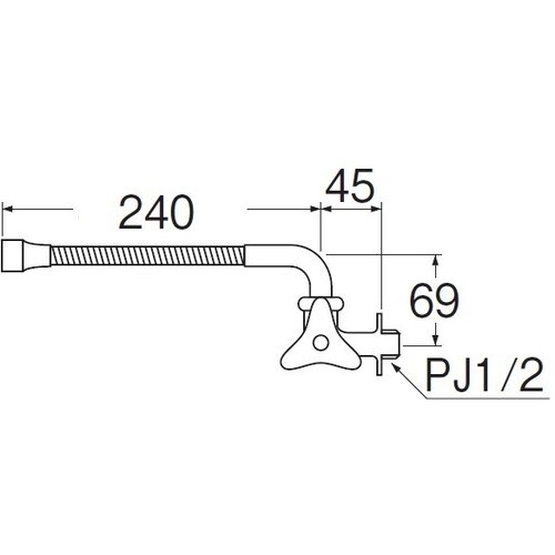 SANEI ベンリー横形自在水栓
