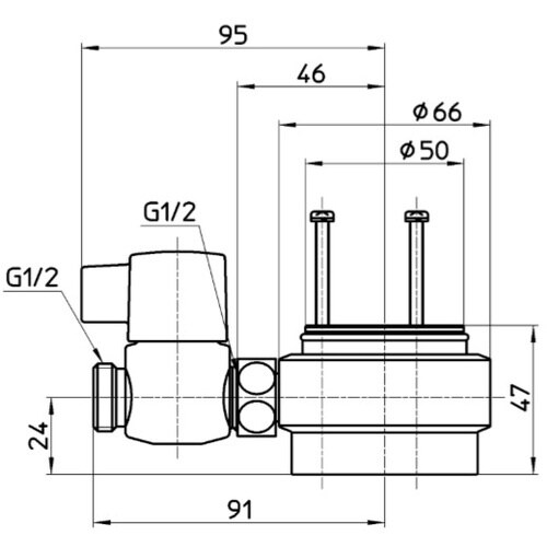 SANEI シングル混合栓用分岐アダプター