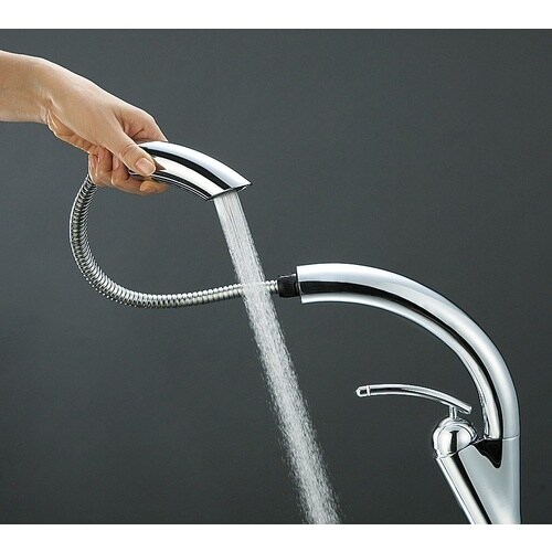 SANEI シングルワンホールスプレー混合栓