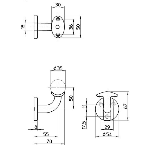 SANEI C形ブラケットL受