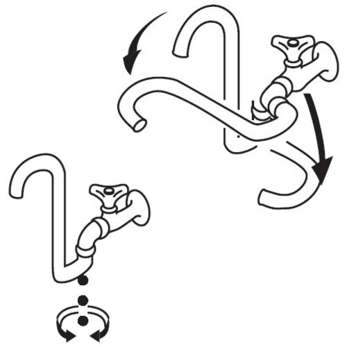 SANEI 折込形自在水栓