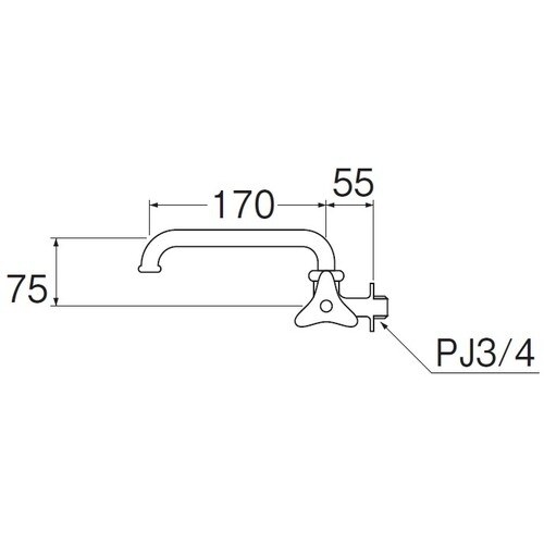 SANEI 横形自在水栓