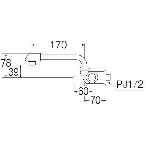 SANEI 横形自在水栓