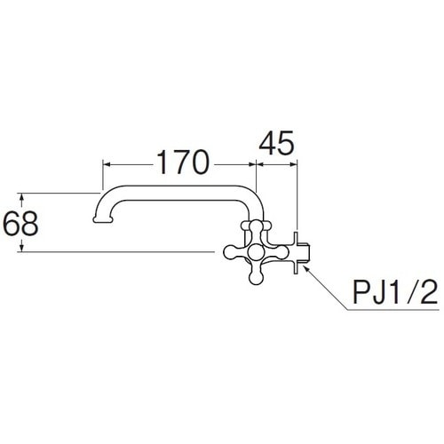 SANEI 横形自在水栓