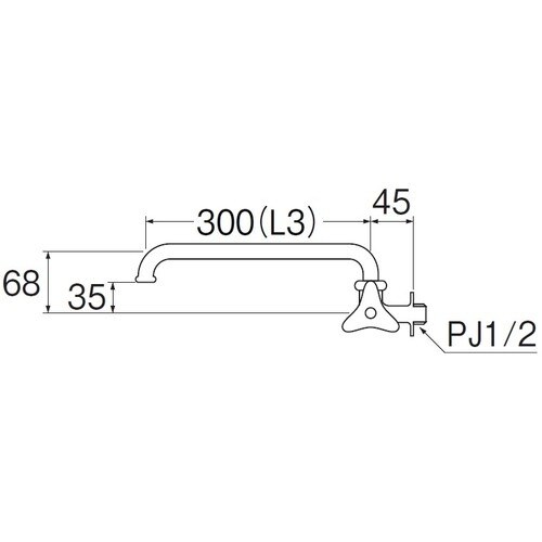 SANEI 横形自在水栓