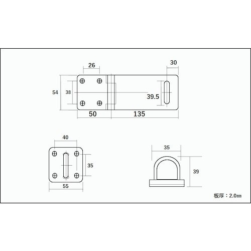 WAKI ダム掛金 BH−423 135MM
