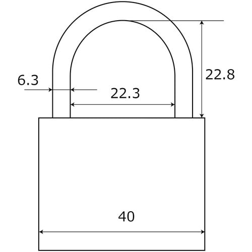 WAKI 同一キーシリンダー錠 40mm 2個付き