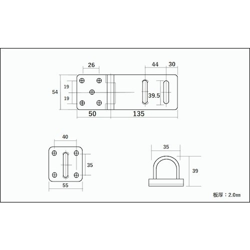 WAKI ダム掛金 倉庫用 BH−424 135M