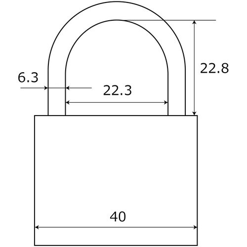 WAKI 同一キーシリンダー錠 40mm 3個付き