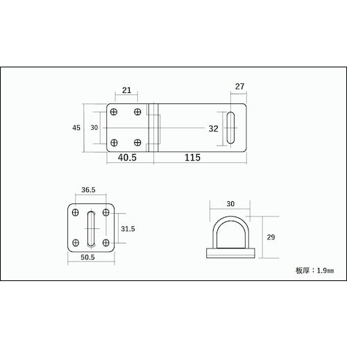 WAKI ダム掛金 BH−422 115MM
