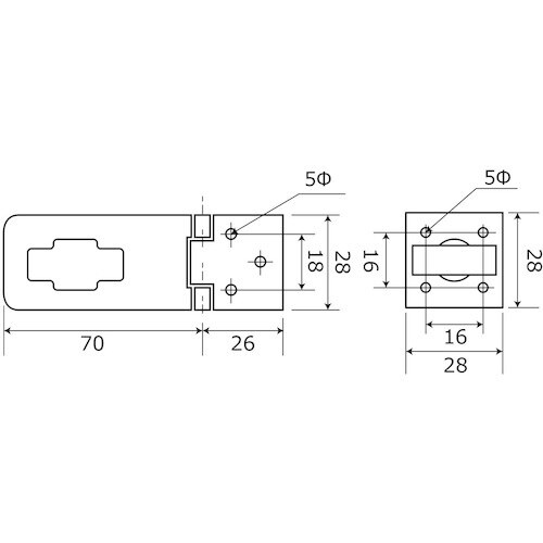 WAKI ステンストップ掛金 VD−043 EX−