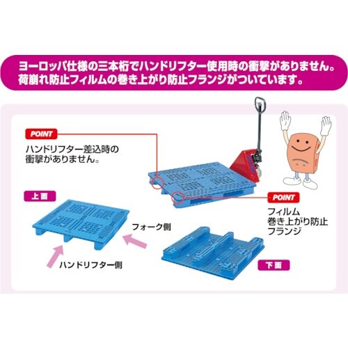 NPC プラスチックパレットEA−1111RR 片