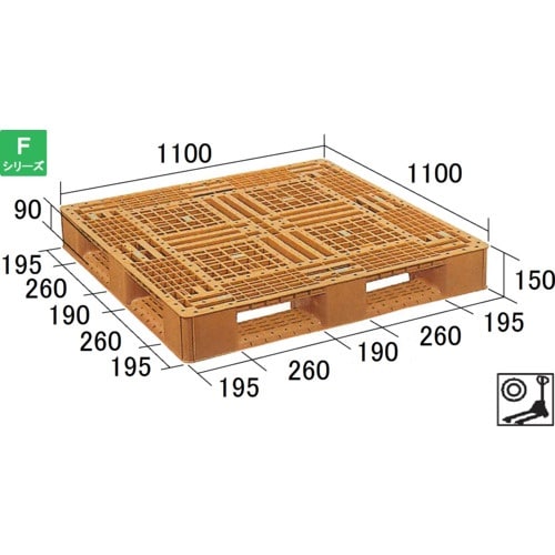NPC プラスチックパレットFA−1111(PP材