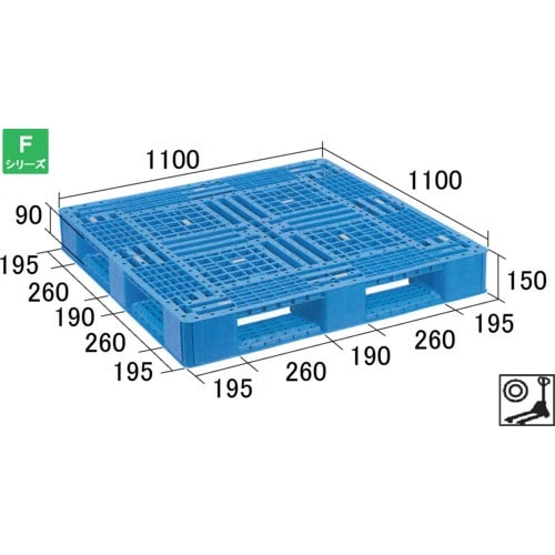 NPC プラスチックパレットFA−1111(PE材