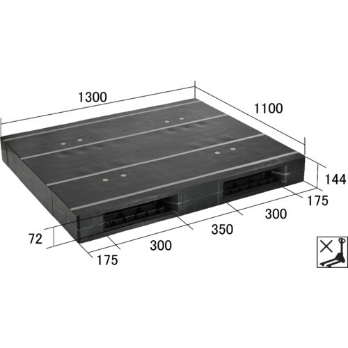 NPC プラスチックパレットZR−1113E−RR