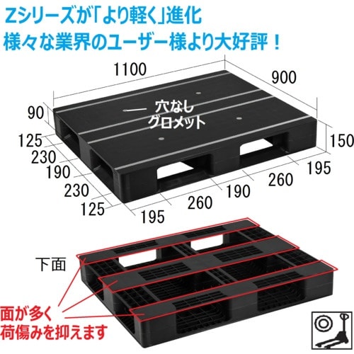 NPC プラスチックパレットAZFD−1109FE