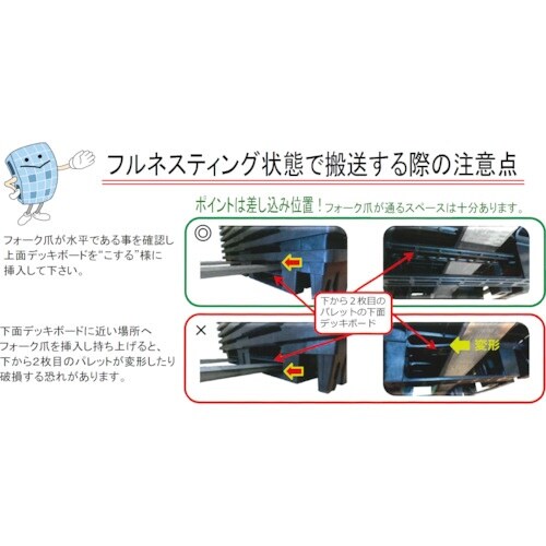 NPC 輸出梱包用プラスチックパレットEXAー11