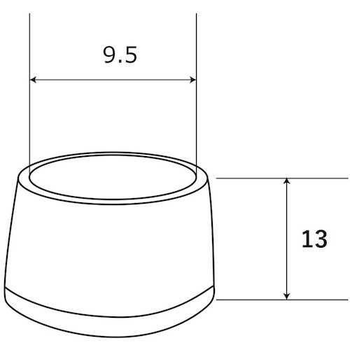 WAKI パイプキャップ 9.5mm 4個入