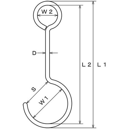 水本 ステンレス アイSカン ストレート全長200