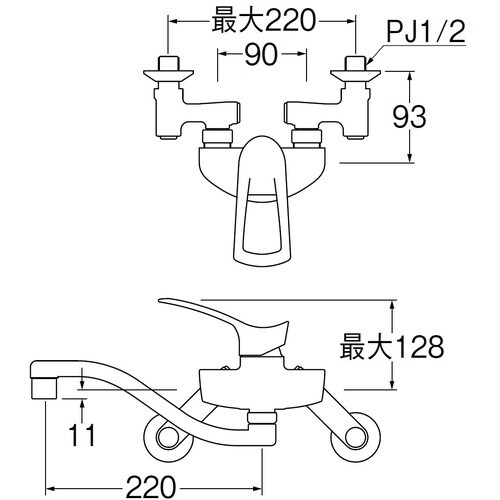 SANEI シングル混合栓