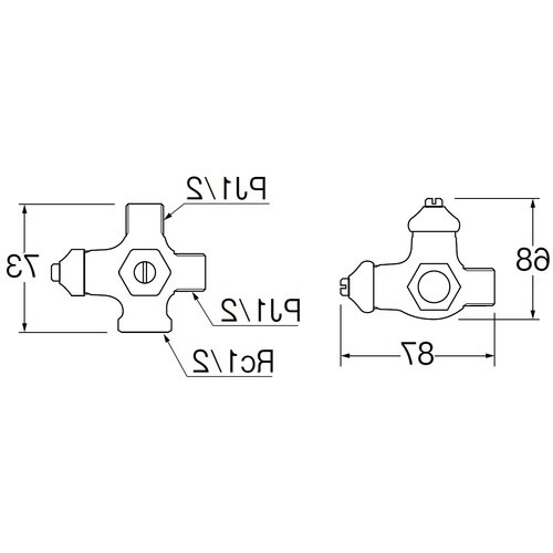 SANEI 分岐止水栓本体(共用形)
