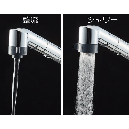 SANEI シングル台付切替シャワー混合栓