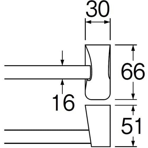SANEI Lタイプタオル掛