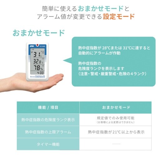 A&D 熱中症みはりん坊 AD5688 一般(IS